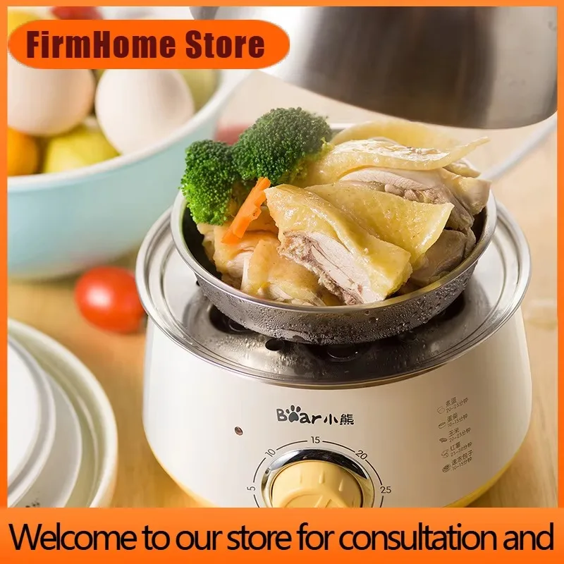 FirmHome Store360W Electric Egg Boiler Automatic Steamer Multicooker 14-Egg Capacity Stainless Steel Breakfast Machine Food Warm