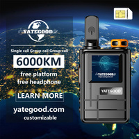 YATEGOOD  G200 GPS 5000KM zello walkie talkie long range global ptt  4G poc radio
