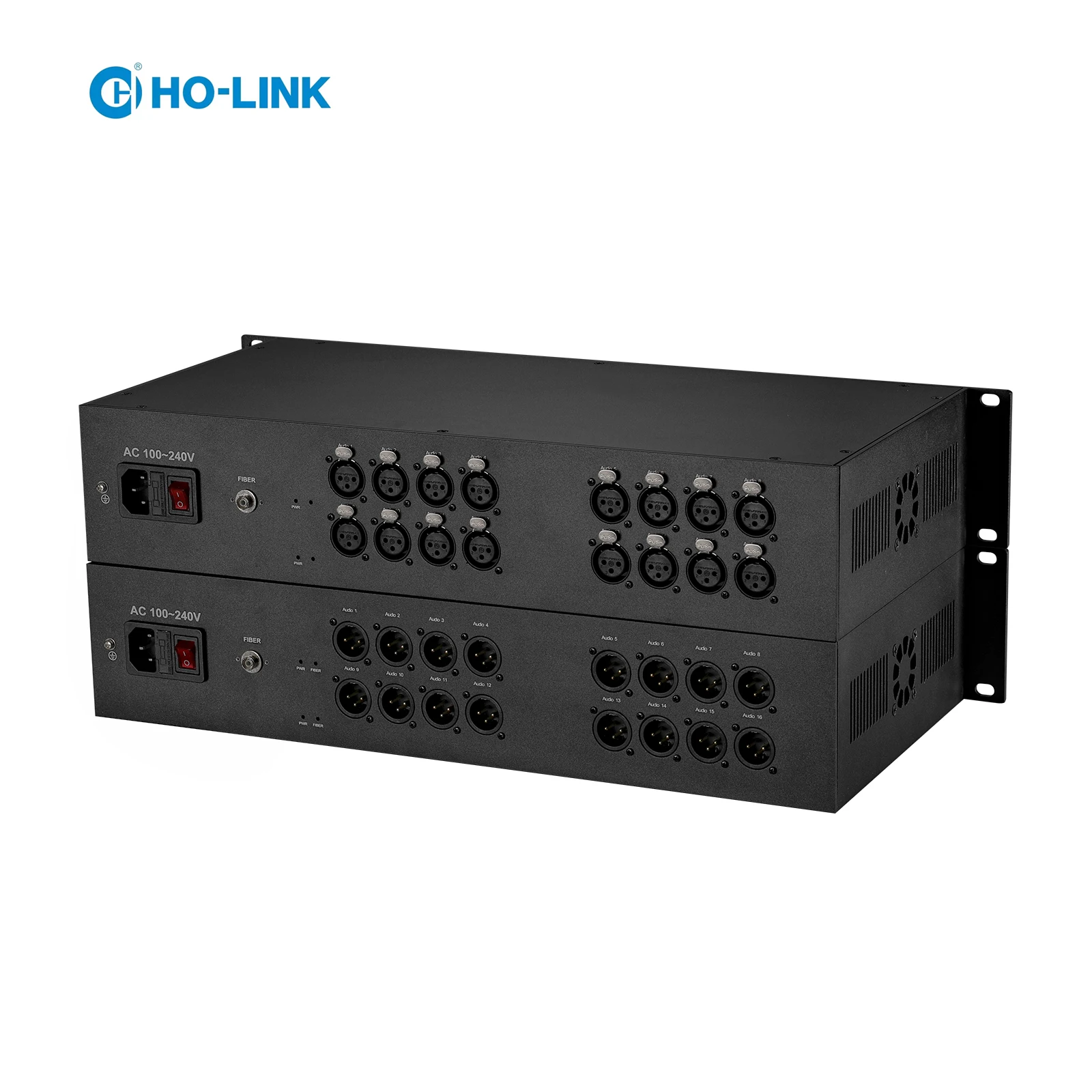 OEM Manufacturer's professional 16 channel XLR audio fiber extender