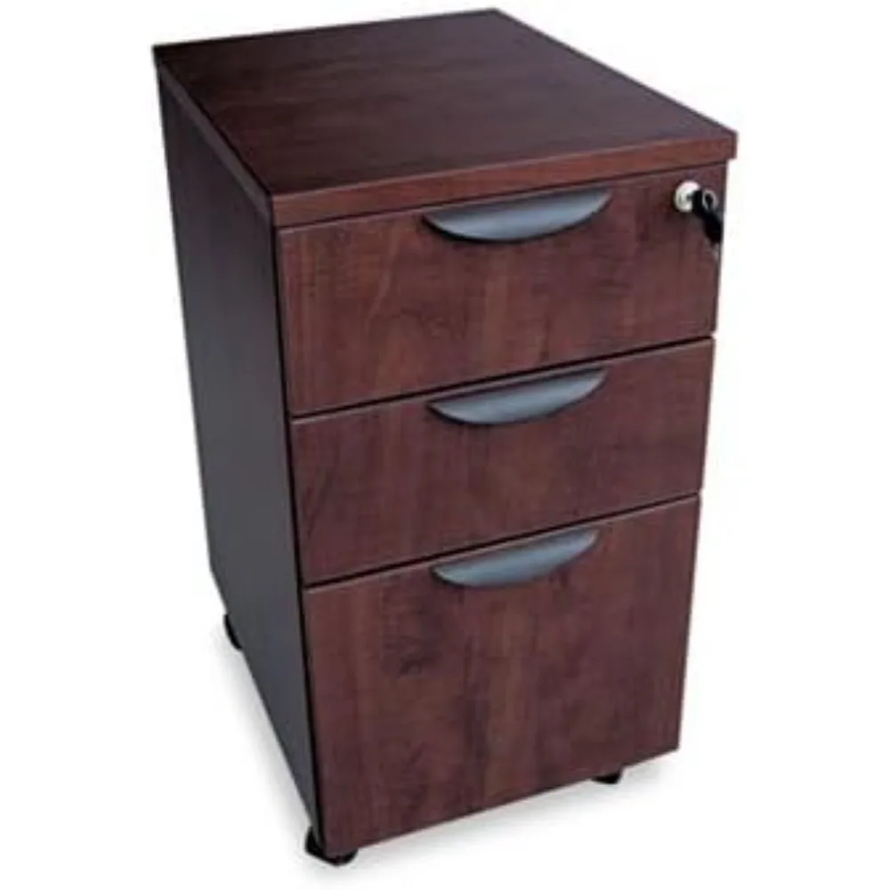 

Valencia Mobile Box/Box/File Pedestal File, 15-7/8w x 20-1/2d x 28-3/8h Mahogany