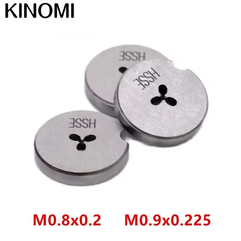 M0.8x0.20 M0.9x0.225 Non Adjustable Threading Die Tap Thread Rolling Dies Screw Taps for Watch Repair