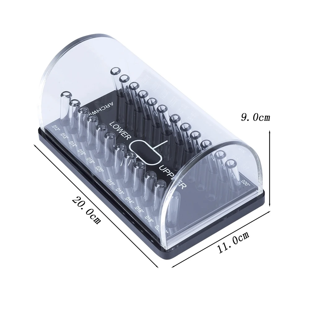 Najwyższej klasy Dental ortodontyczne Archwire Organizer Case akrylowy dozownik umieszczenie Box uchwyt do przechowywania drutu łukowego Instrument