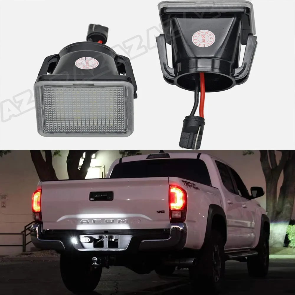 

LED License Plate Light For Toyota Tacoma 2016-2021 Tundra 2014-2021 Number Plate Light Rear License Plate Lamp Assembly OEM