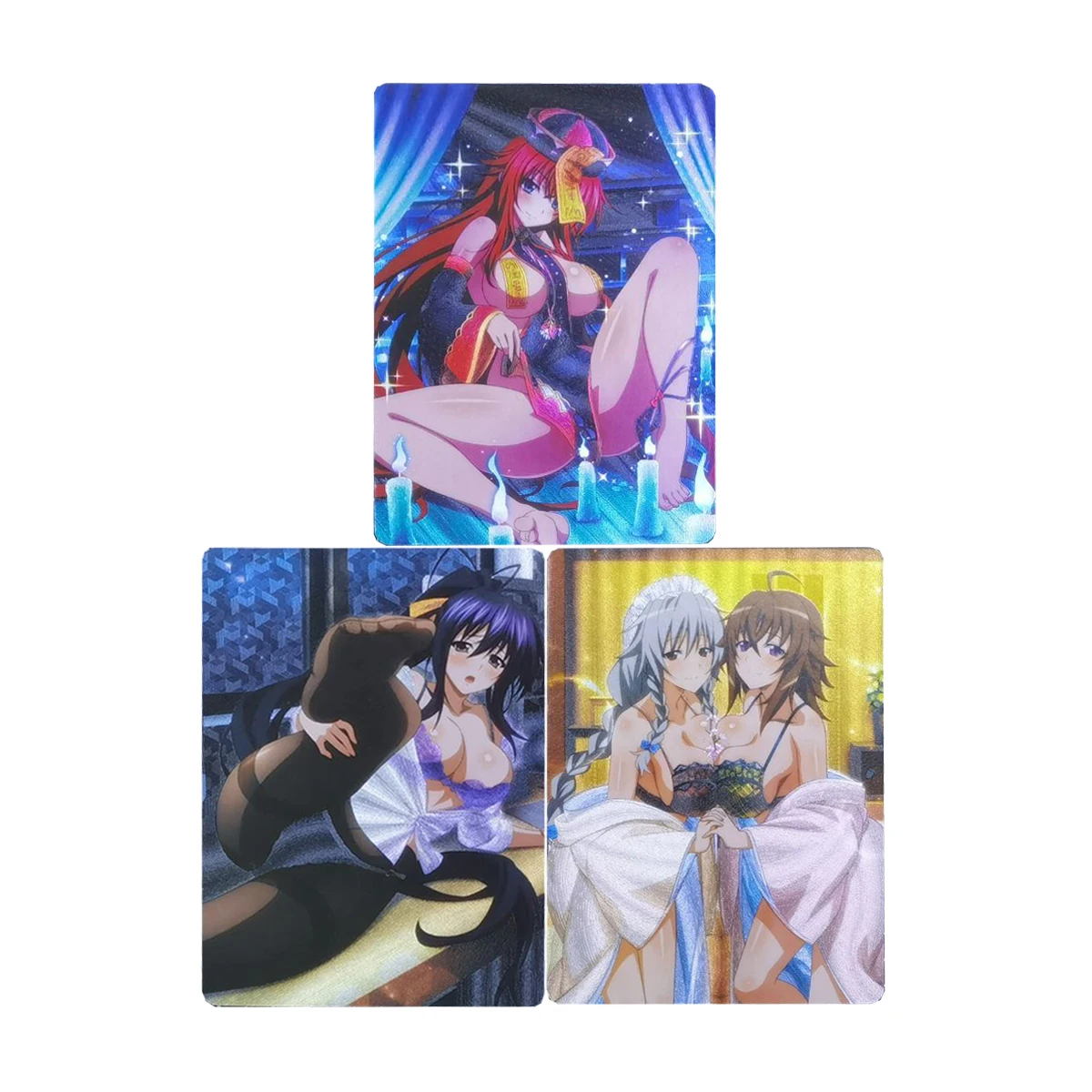 

3 шт./компл. Diy Self Made High School Dd Hero Rias Gremory Коллекционная карта Coarse Flash Himejima Akeno Аниме-карта Подарочные игрушки