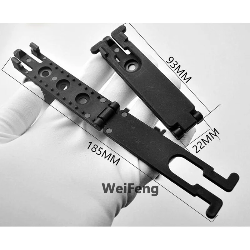 1Pairs Molle Clip Kydex Waist Clip Knife Scabbard MOLLE-LOK Sheath Magazine Pouch Holster Clip Attach Back Clamp Hunting Gear