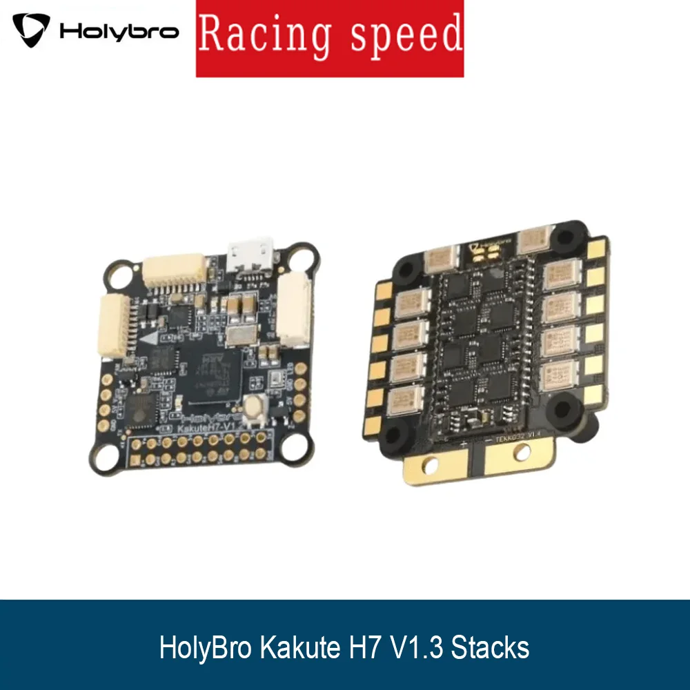 Holybro Kakute H7 V1.5 & Tekko32 F4 50A 4-in-1 ESC Stack, 2-6S Flight Controller for FPV Racing Drone, Digital System Ready