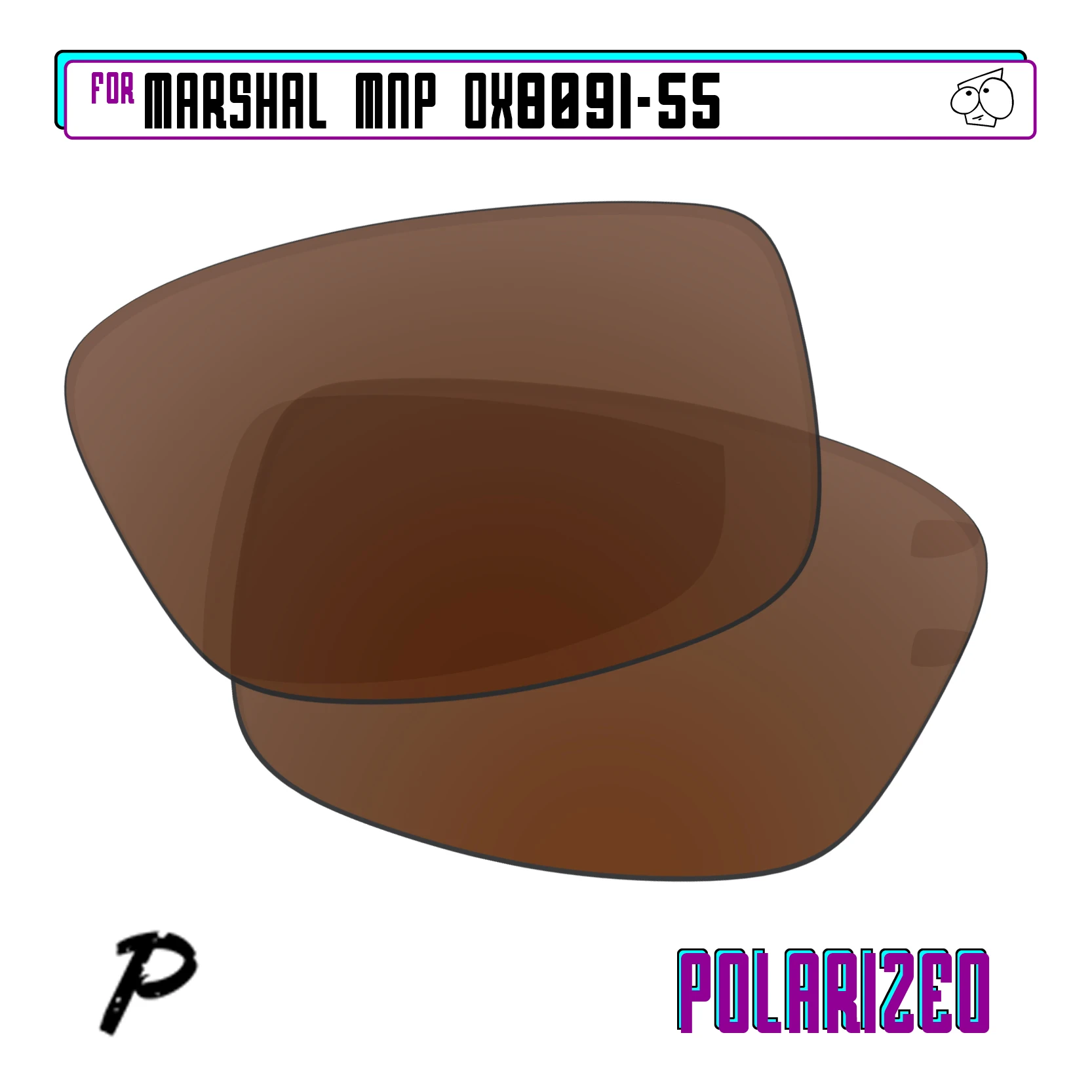 عدسات EZReplace المستقطبة البديلة المتوافقة مع نظارات OAKLEY Marshal MNP OX8091-55 الشمسية - خيارات متعددة #1