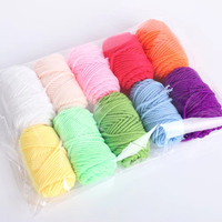 10 Colors Wool Yarns Wool Rolls DIY Poke Punch Needle Embroidery For Starter Craft Tools Set Handmade Woven Wool Tool