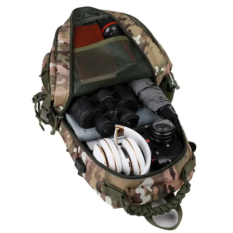Taktische Outdoor-Tarnrucksack mit zwei Schultergurten - Neues Modell Rucksack - Multifunktionale wasserdichte Tasche für Militär-Enthusiasten und Pendler – Detail 37