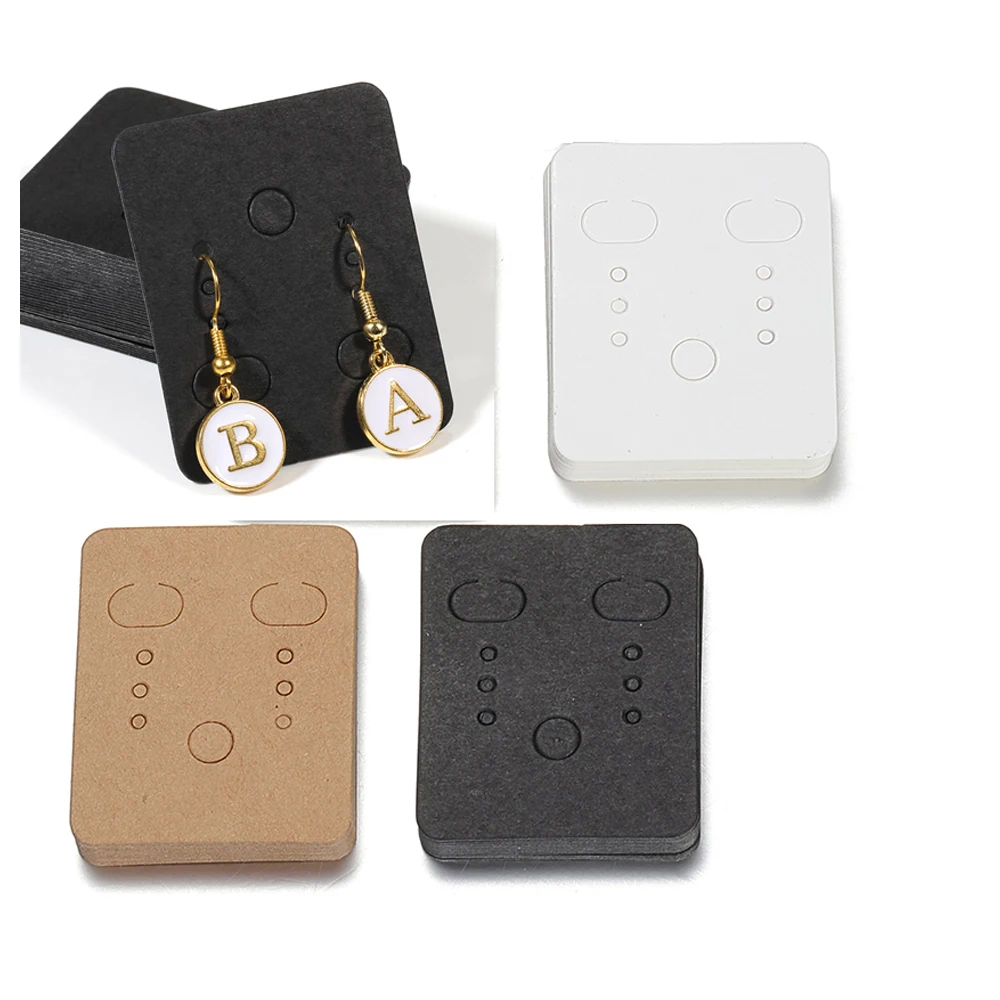 50 Necklace Bracelet Display Cards Earrings Studs Earrings Ear Clips Jewelry Display Cards DIY Handmade Cardboard