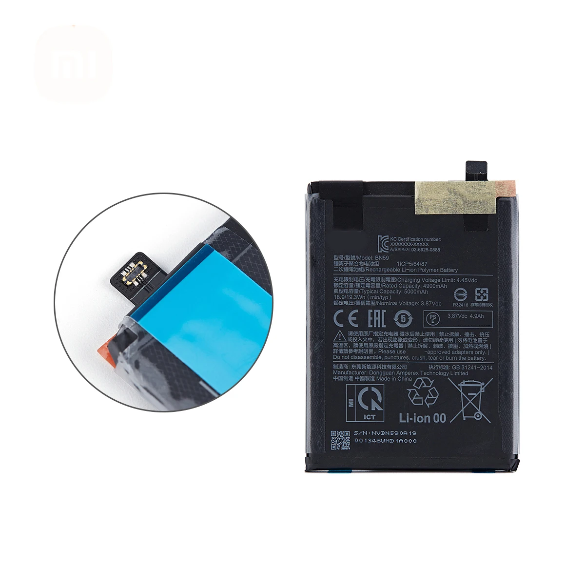 Zdjęcie 5: 100% oryginalna bateria BN59 5000mAh do Xiaomi Redmi Note 10 / 10S / Note 10 Pro 10pro baterie zamienne do telefonu