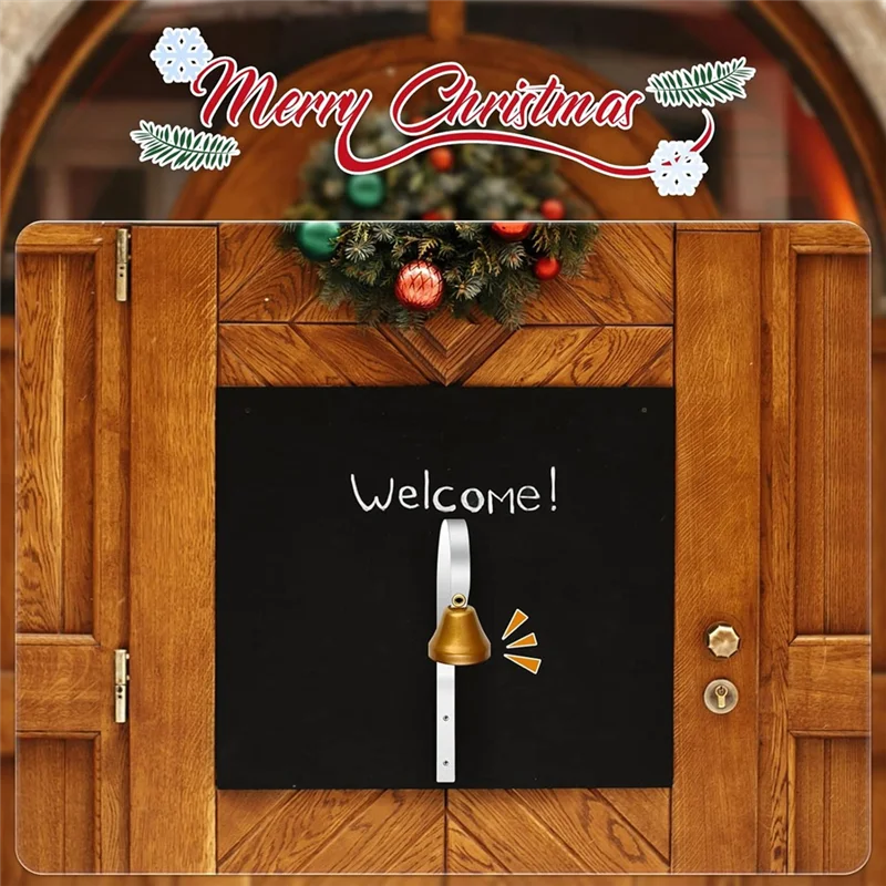 AA84 4 Uds. Timbre antiguo para comerciantes, timbre para comerciantes montado en la pared, timbre de entrenamiento para perros, timbre para apertura de puerta