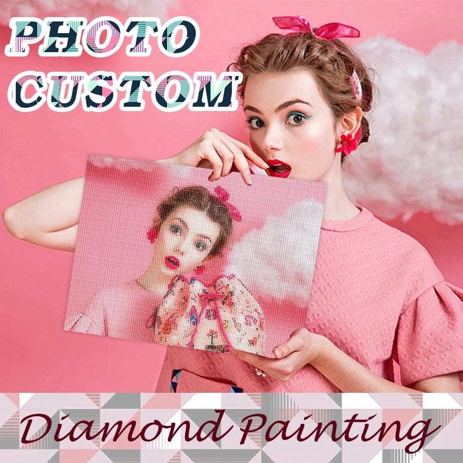 

Photo Custom 5D DIY Diamond Painting Handmade Gift Full Drill Diamond Embroidery Kit Diamond Mosaic Cross Stitch Home Decor