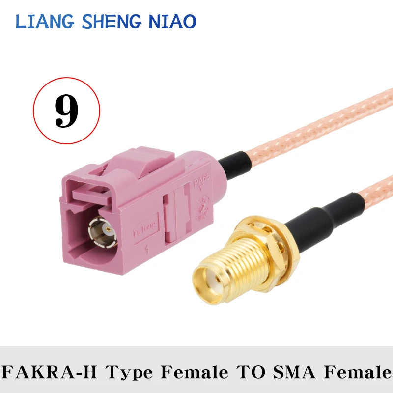 Imagem -03 - Conector de Cabo Coaxial rf para Antena Gps rf Crimp tipo f para Linha de Cabo Macho e Fêmea Sma tipo Fakra h Rg316 6g