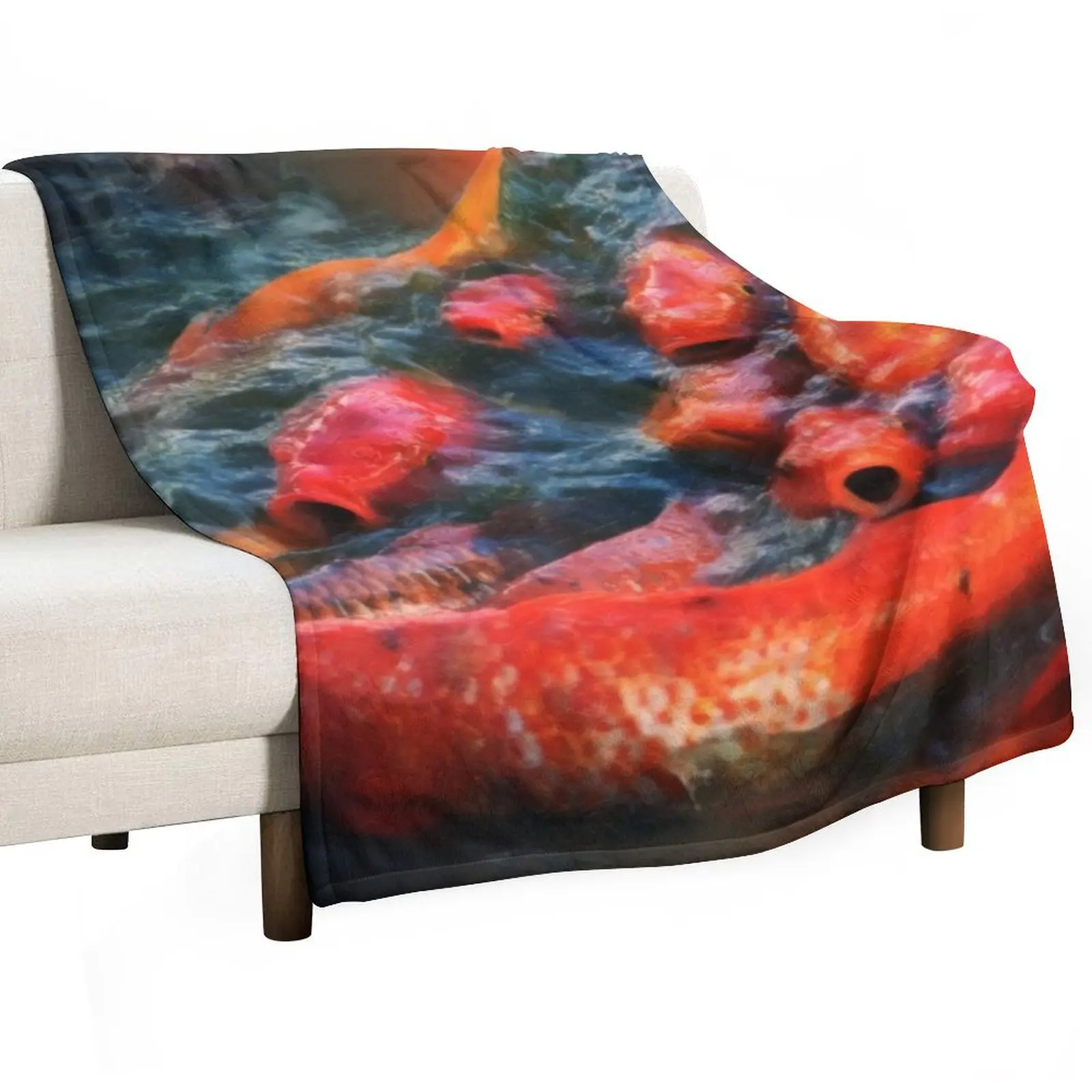 Koi Fish Throw Blan… - image