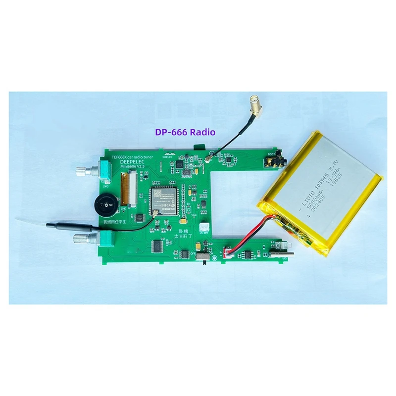 Receptor de banda completa de alta sensibilidad de radio DP-666 TEF6686 de actualización al por menor con antena