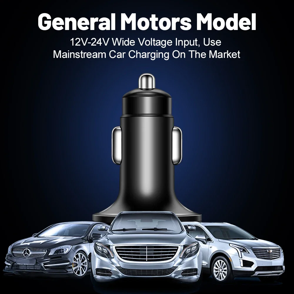 150W USB Car Charger Type C PD Quick Charge 3.0 Fast Charging For iphone Samsung Xiaomi Huawei Digital Display Car Phone Adapter