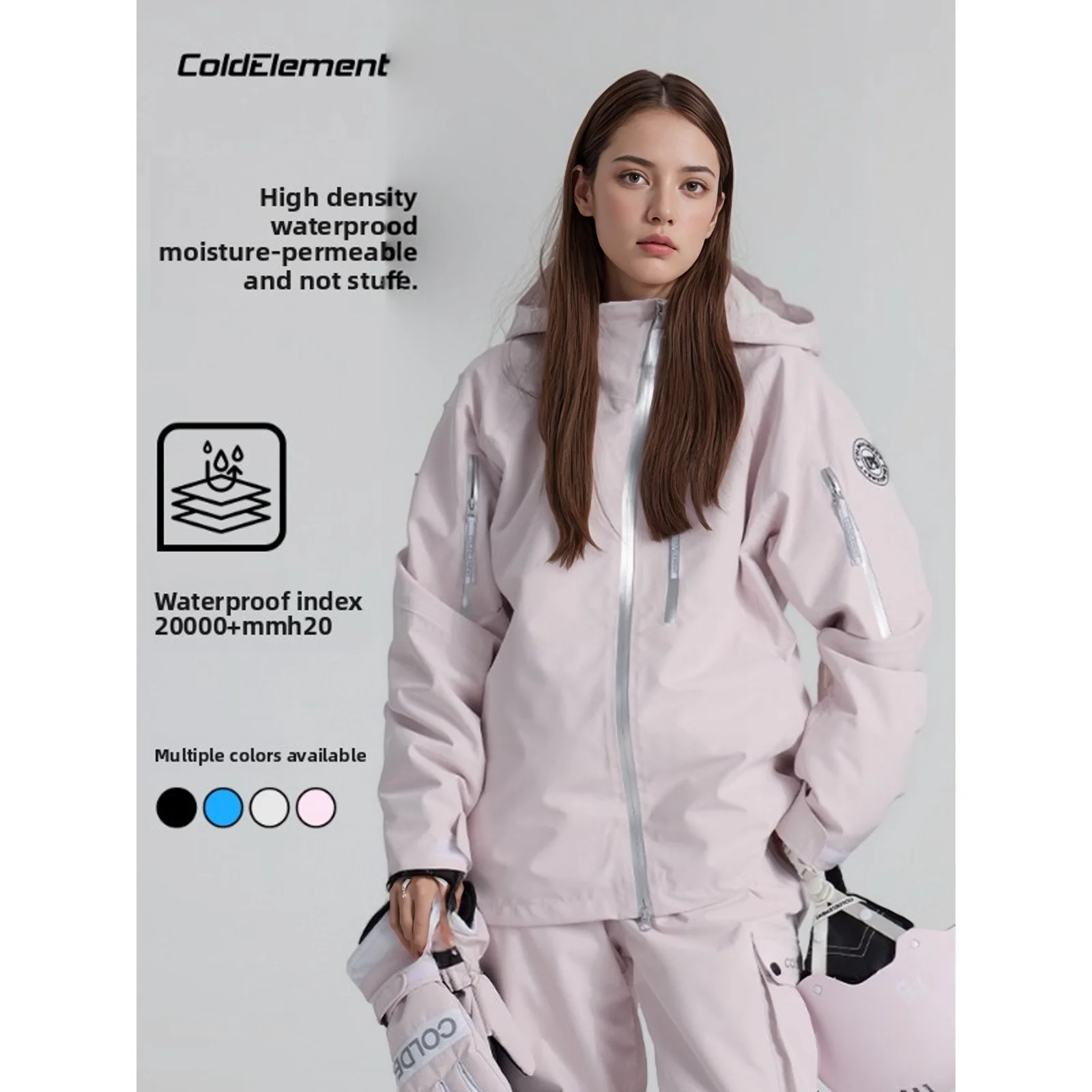 

Coldelement Adult Ski Jacket - Windproof, Waterproof, Durable & Warm - Professional Skiing Gear For Autumn & Winter Snow Sports