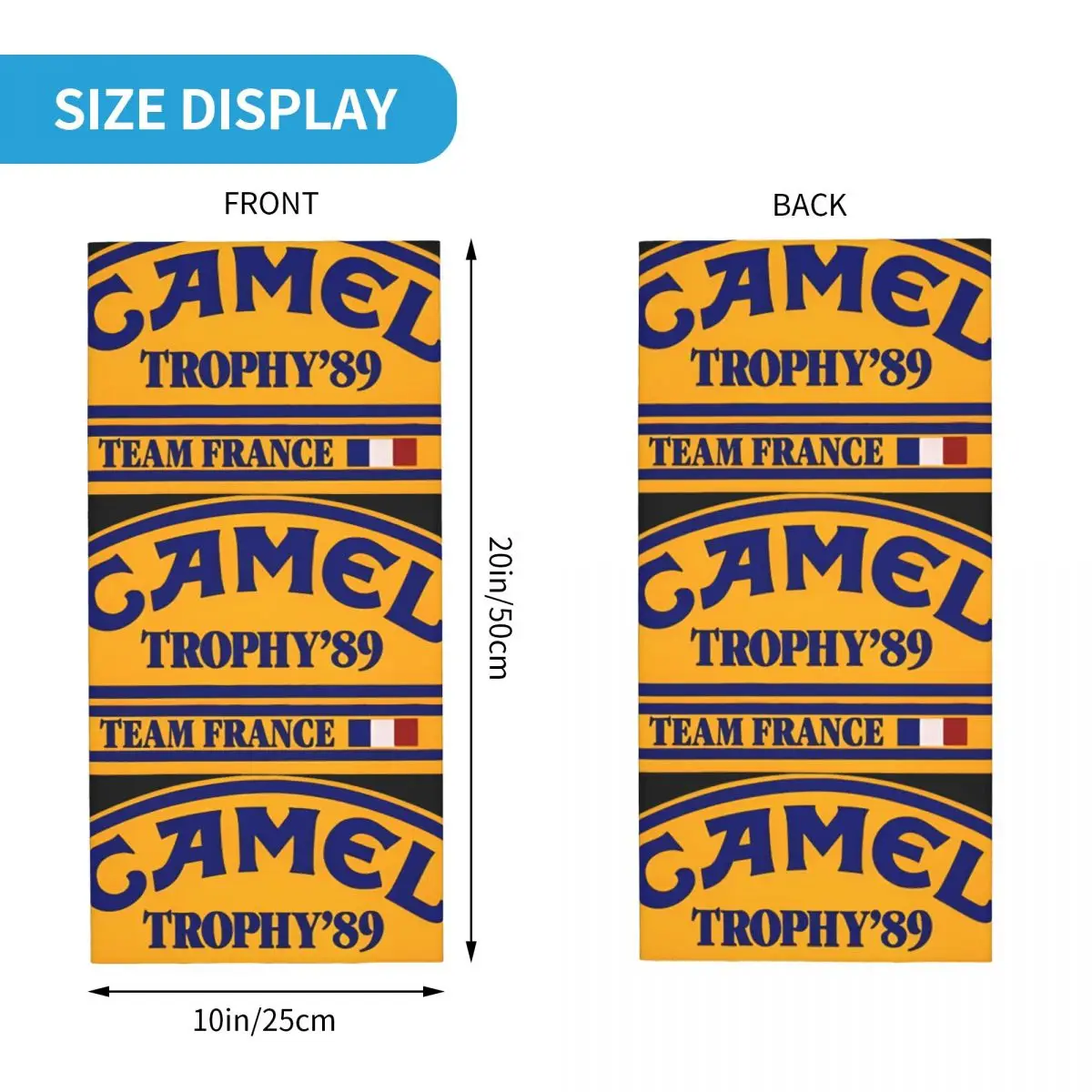 Orange Bandana Neck Gaiter Printed Motorcycle Club C-Camel Cigarettes Wrap Scarf Multi-use Balaclava Cycling Unisex Adult Winter