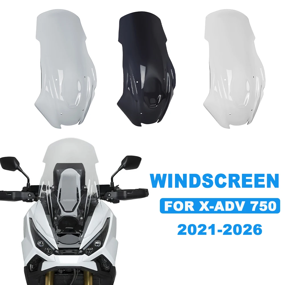 

For Honda X-ADV 750 XADV 750 XADV750 2021-2026 Motorcycle Touring Windshield Windscreen Tall Wind Screen Deflector Visor Fairing