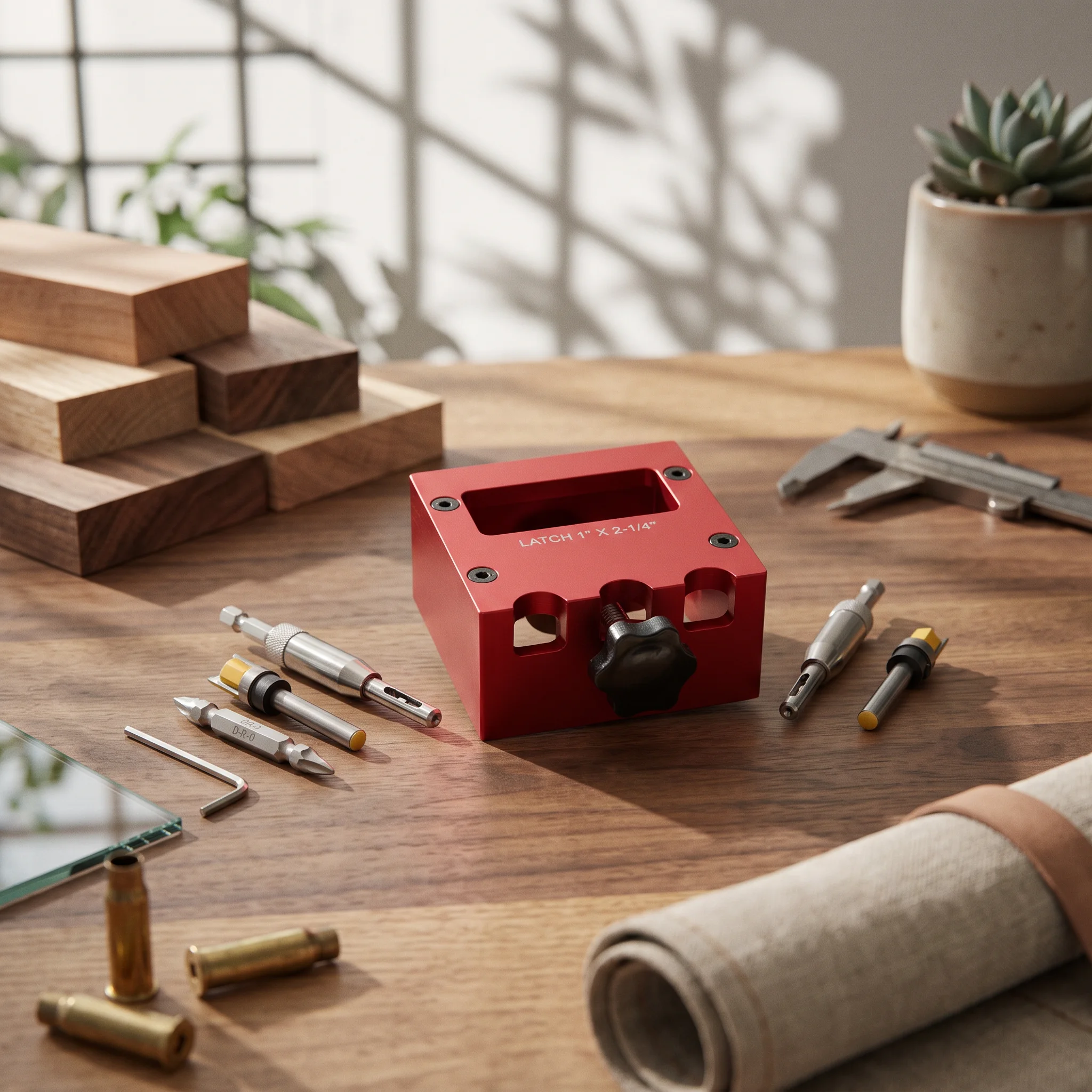 Door Lock Mortising Tool Exact Door Lock Installation Kit Mortising Jig with Cutter Bits Professional Quick for Carpenters