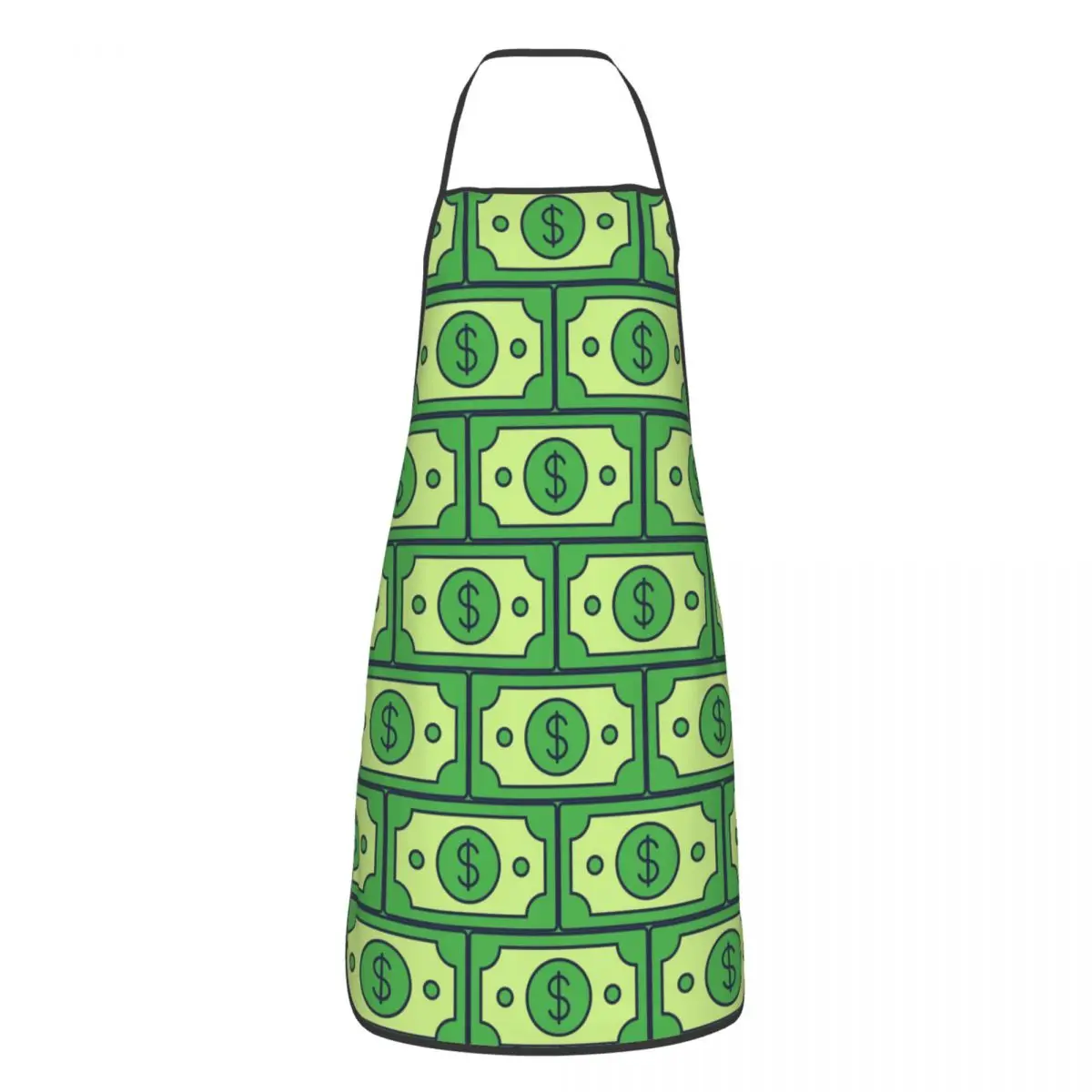 Custom Funny American Money Dollar Bill Bib Apron Men Women Unisex Kitchen Chef Tablier Cuisine for Cooking Baking Gardening