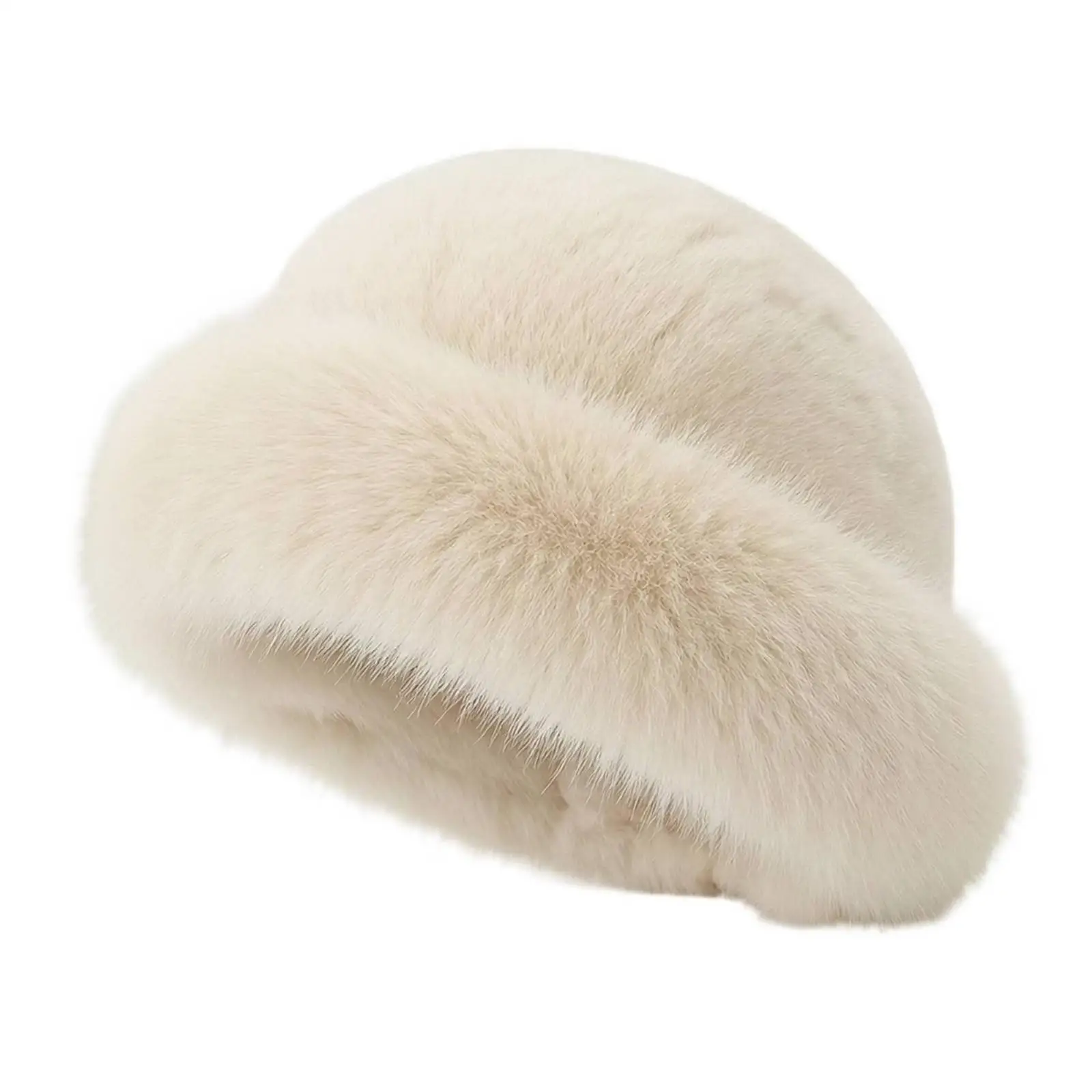 Faux Hat Oversized Fuzzy Slouch Hat Hat Stylish for Cold Weather, Women