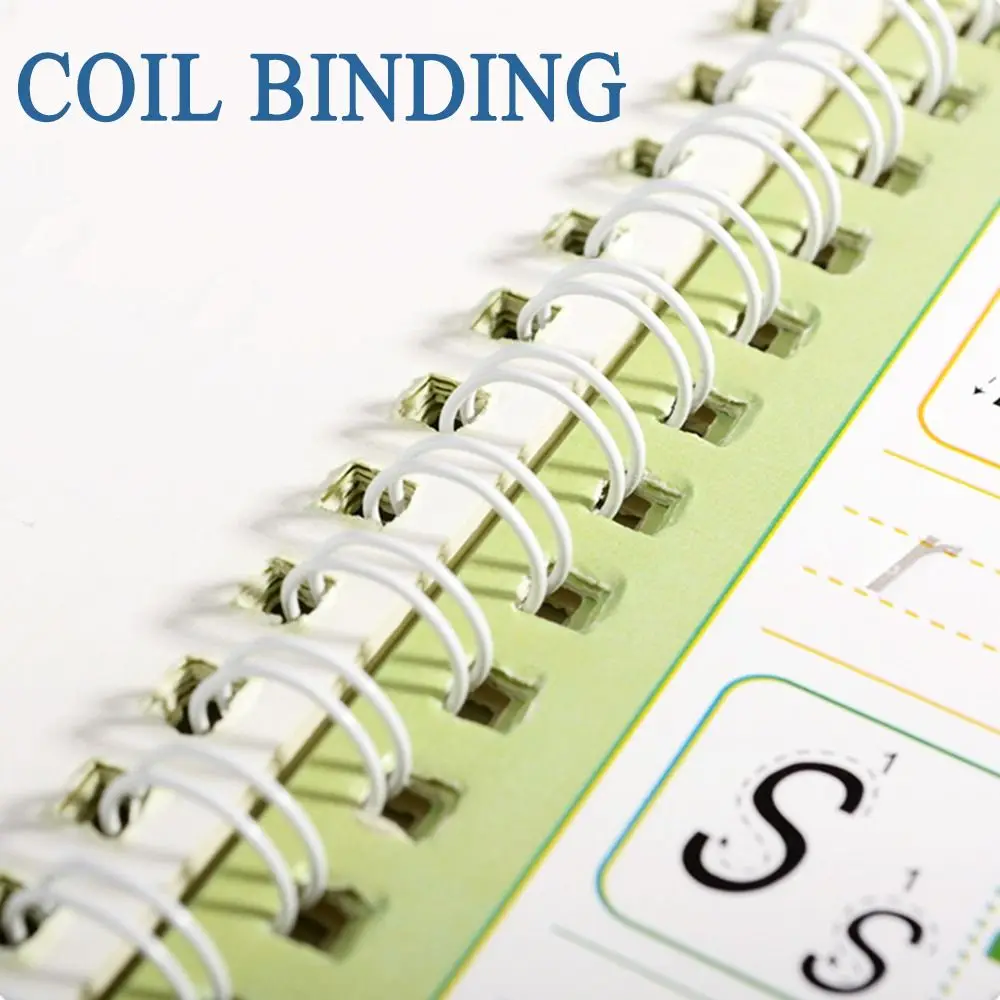 

3D Children's Handwriting Book Reusable with Pen Arabic Calligraphy Book Groove Design Pen Refills Writing Exercise Book