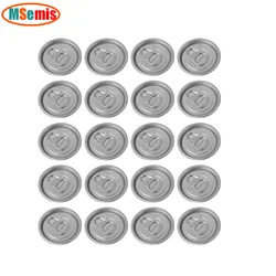 20Pcs Soda Can Pulling Ring Protector Cover Lid Aluminum Silver Color for Can Beverage