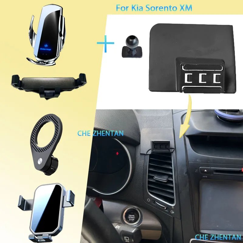 

For Kia Sorento XM 2013 2014 Car Phone Holder Wireless Charging Bracket Base Gravity Stand Vehicle Phone Mounts Auto Accessories