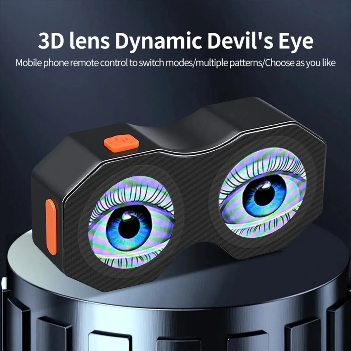Motorcycle Devil's Eye Lamp Electric Bicycle Rear Light Rear Mirror Modification Eagle Eye LED Dynamic Atmosphere APP Control