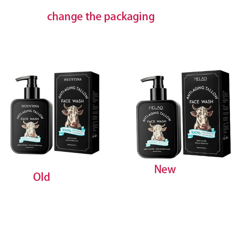 Limpador facial de gordura de carne, limpeza profunda, hidratante suave e refrescante, tez iluminadora, melhora o controle do óleo da pele da acne