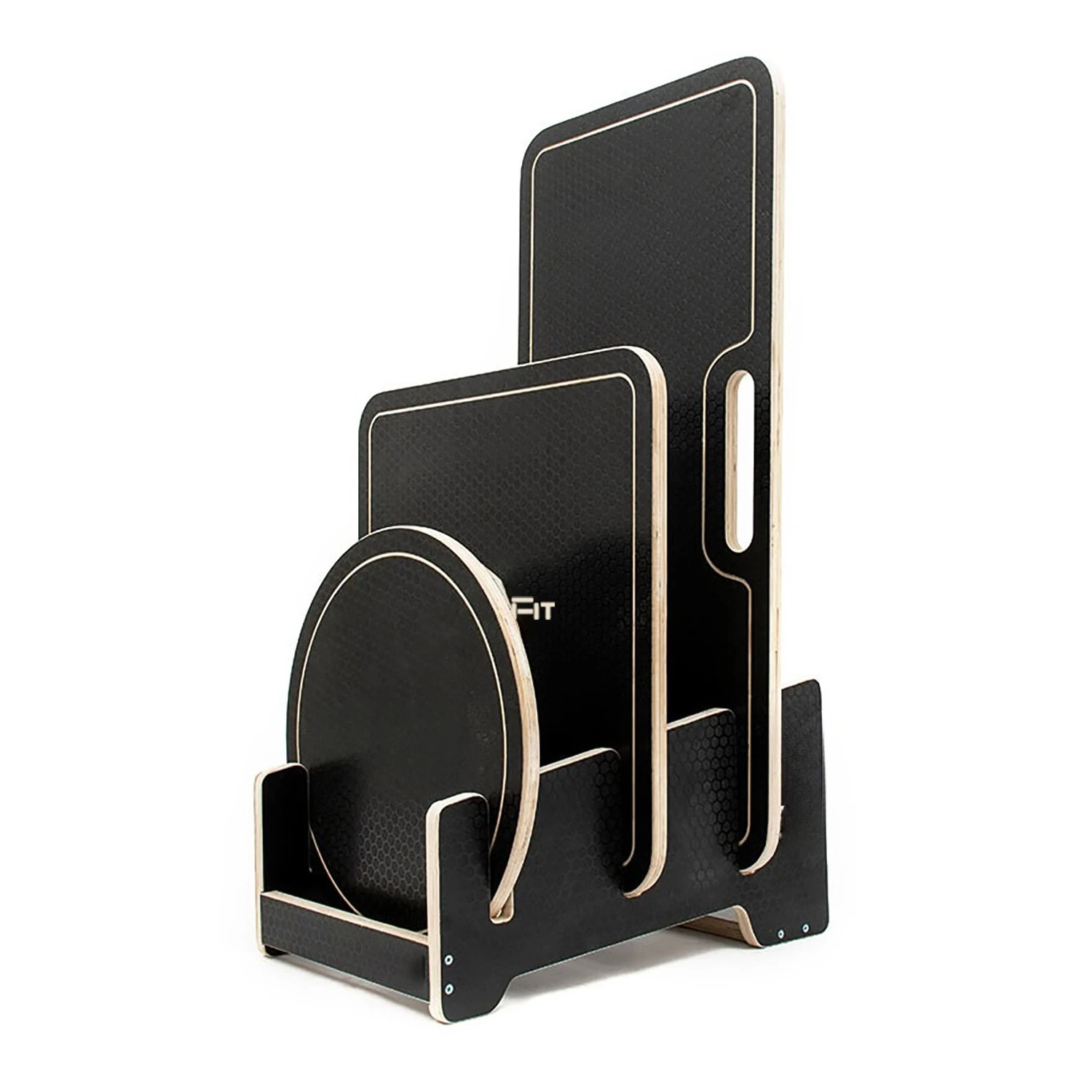 Balance Board Kit Wooden Balance Trainer for Mobile Training Standing Desktop Core Training Workout Balance Stability Trainer