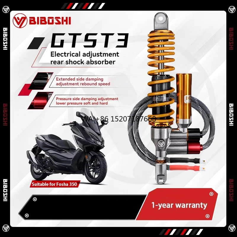 New Electric Tuning GTST3 Aluminium Alloy Hydraulic Shock Absorber Installation Hole Spacing 380/405mm