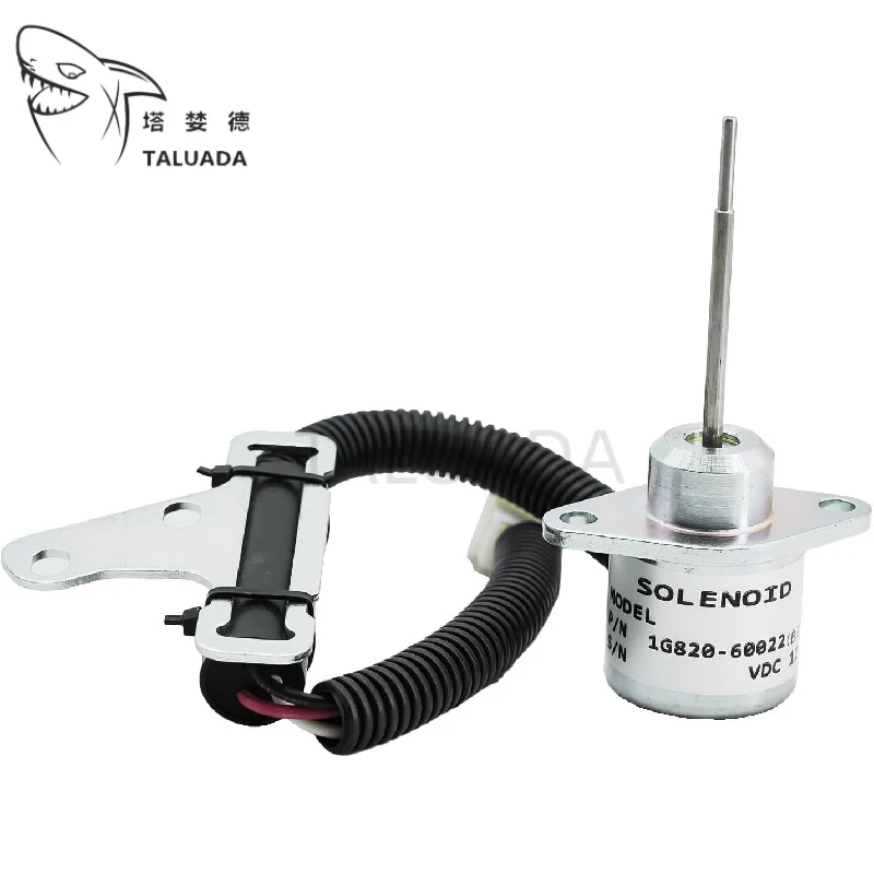 

1J022-60020 For Kubota U17 KX018 KX41 BX2360 BX2370 BX25D BX25DLB G23 Engine D722 D782 Fuel Shutoff Stop Solenoid Excavator