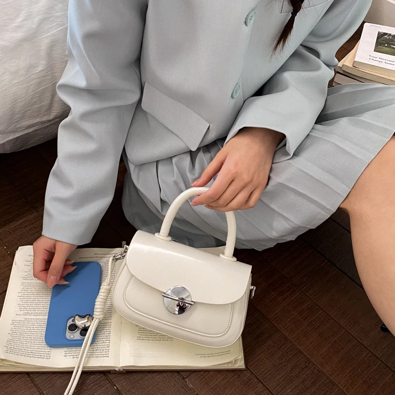 

Mini Pu Leather Shoulder Bag for Women Fashion Small Crossbody Bags 2026 Lady Short-handle Flap Bag Shopping Handbags and Purses