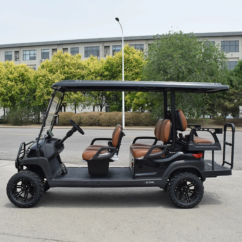 Eco Friendly 6 Seater Golf Cart  Lithium Battery Ideal for Hotels Gated Communities