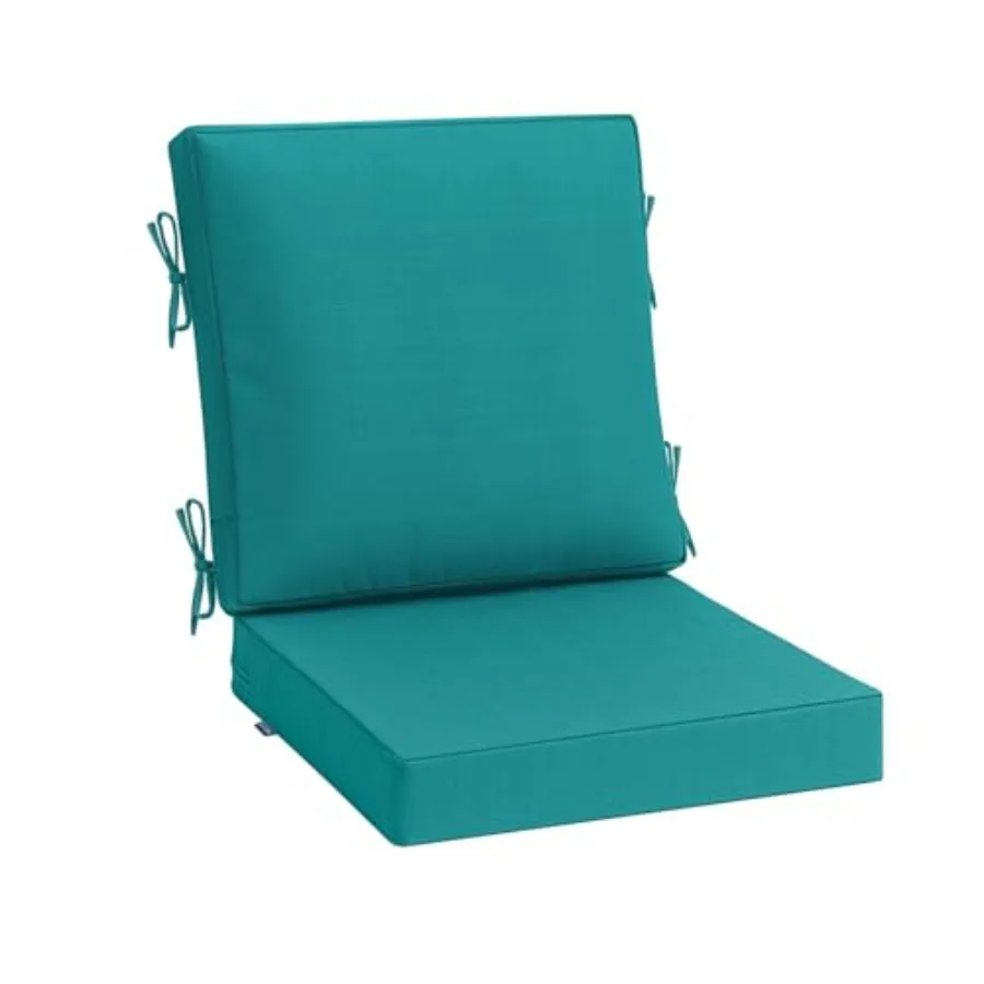 

Подушка для уличной мебели 20x20 дюймов, водонепроницаемая, с 3-летней гарантией сохранения цвета, глубокая подушка для сиденья и спинки для садовой мебели и стульев