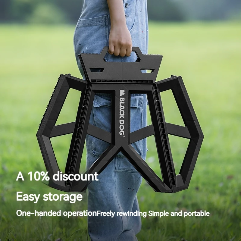 Naturehike BLACKDOG Outdoor Folding Chair Fishing Chairs Bucket Rack Queuing Portable Beach Camping Small Stool Bearing 100kg