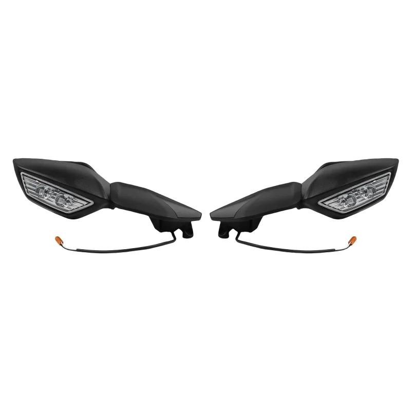 For 2015 - 2022 Kawasaki Ninja H2 ZX1000 Motorcycle Rotable LED Turn Signal Rear View Mirror ZX1002 2019-2022 Rearview Mirrors