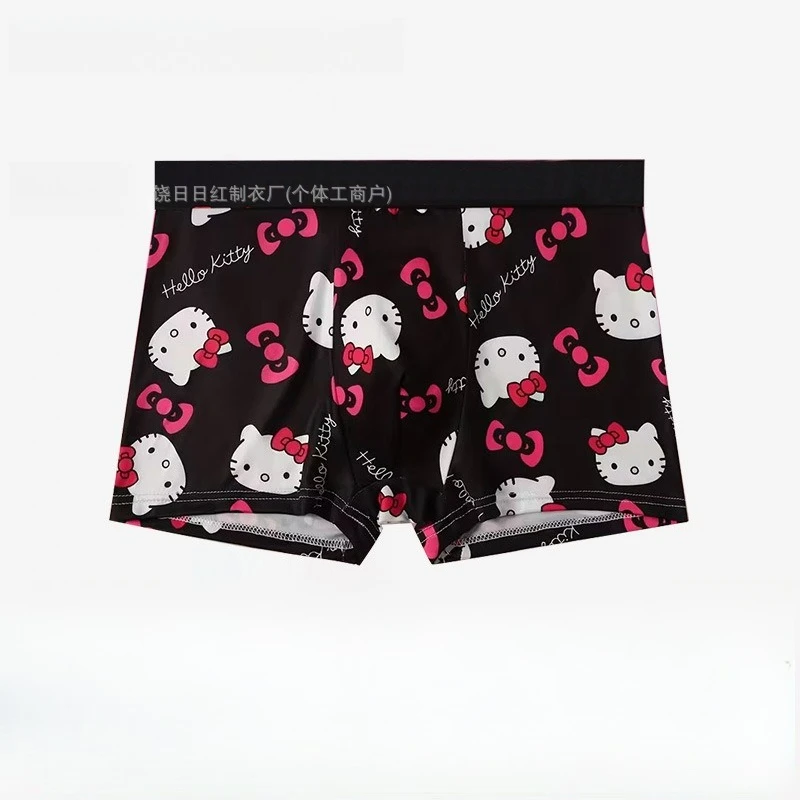 Print Hello Kitty Men's Sports Boxers Pantie Trunks Underwear Plus Size Breathable Fast Drying Underwear Women's Boxer Brief view 4