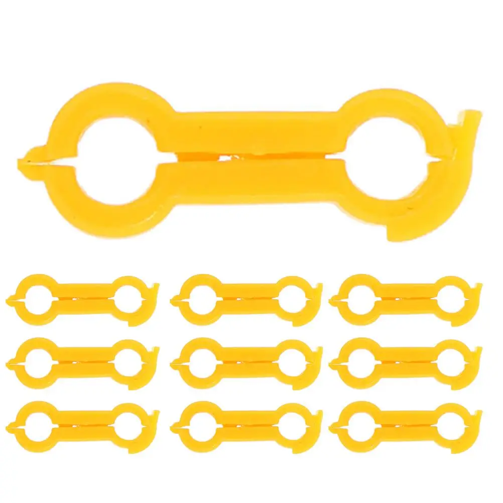 

10 Pcs Bird Foot Rings Yellow PVC Alignment Brace for Chickens Parrots Splayed Legs Corrector Enhancing Mobility