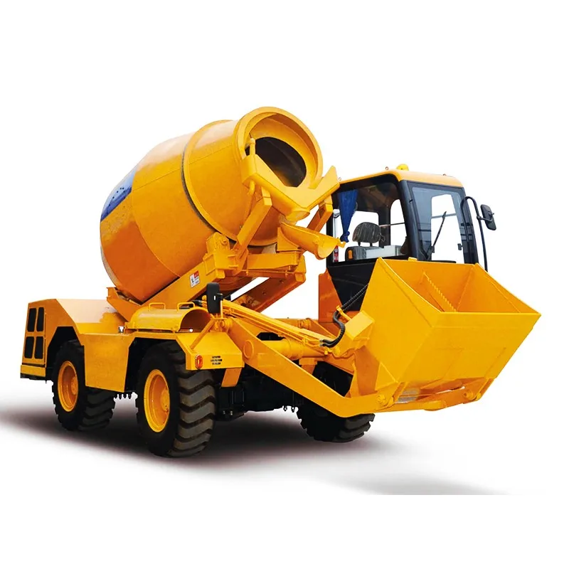 Moving Self Loading Concrete Mixing Cump Diesel Mobile Self-Loading Concrete Mixer with Pump High Quality and CE