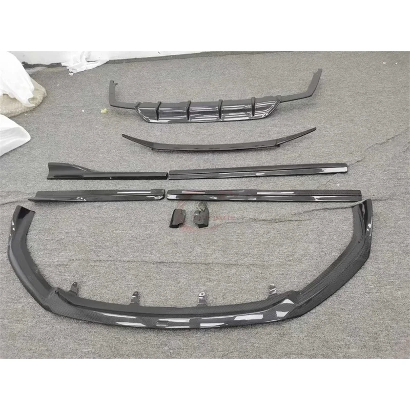 High Quality Aim Style Carbon Fiber Front Lip Side Skirts Rear Diffuser Spoiler Body Kit Fit for RX500H 2023+