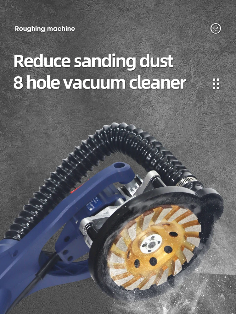 High-efficiency Dust-free Portable Putty Sanding Machine Wall Sanding Machine Dry 1650W Rough Planing and Grinding Machine