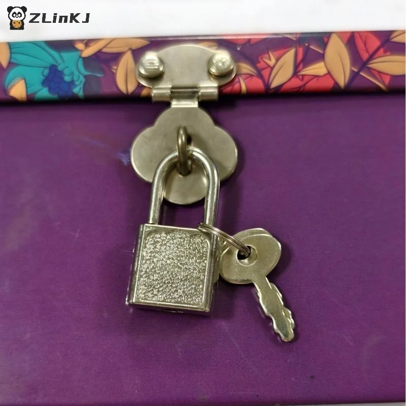 ▶1Pcs Mini Metal Padlock With Matching Keys Multiple Colors Perfect For Jewelry Boxes Diaries Luggage And Small Bags