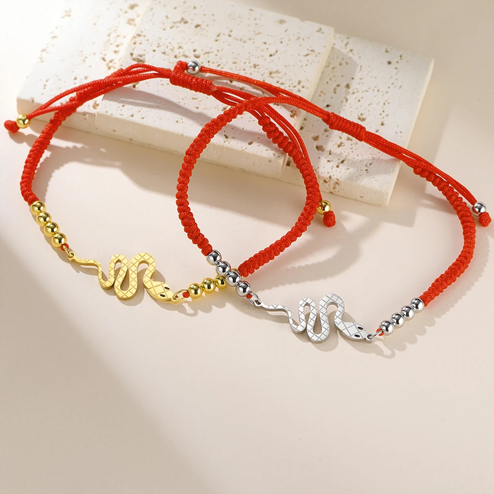 1 Stück Schlangen-Charm-Armband für Männer und Frauen, Gotischer Tier-Totem-Anhänger, Geburtstagsgeschenk, Edelstahl Hexerei-Schmuck