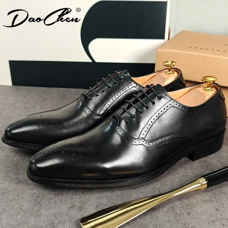 

ITALIAN LUXURY MEN OXFORD SHOES WHITE BLACK BROGUE LACE UP DRESS MAN OFFICE BUSINESS WEDDING SHOES GENUINE LEATHER SHOES FRO MEN