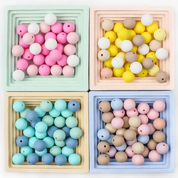 25/50pcs 9/12/15mm Silicone Combination Beads for Pen Decor Jewelry Making DIY Bracelet Necklace Chain Keychain Creative Gifts