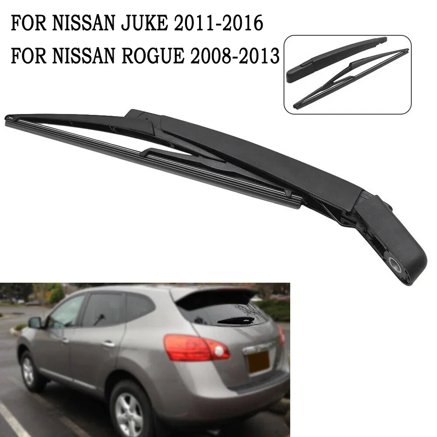 Rear Wiper Arm & Blade For Nissan JUKE 2011-2016 For Nissan ROGUE 2008-2013 Rear Windshield Window Wiper Arm w/ Blade